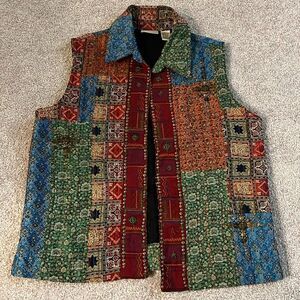 Vintage Chico’s Patchwork Vest